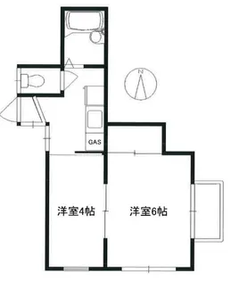 コーポ長崎【1階】の間取り