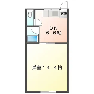 サーキット前ハイツ【1階】の間取り