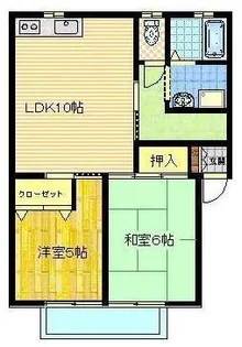 大島アパート【2階】の間取り