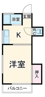 西亀荘【1階】の間取り