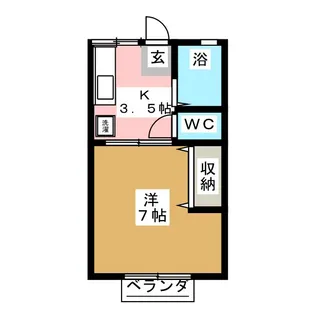 パナハイツ扇大【2階】の間取り