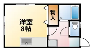 千葉県大網白里市大網【アパート】の間取り