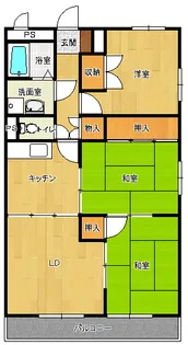 フェアリー萩原【3階】の間取り