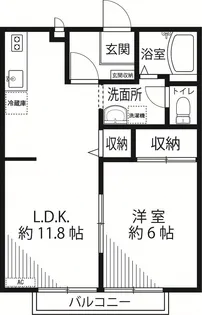 グリーンパーク 1階【1階】の間取り