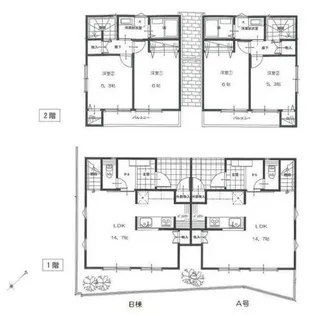 神奈川県横浜市中区本牧町1【一戸建】の間取り