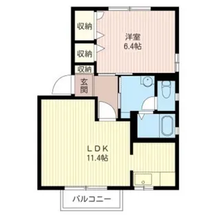サザンパークC【1階】の間取り
