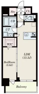 S-RESIDENCE佐賀天神aline【12階】の間取り
