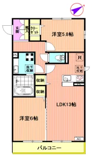 ルシアンA【1階】の間取り