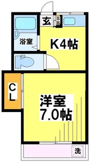 東京都世田谷区北烏山6【アパート】の間取り