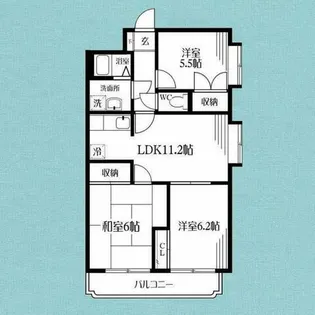 ラフィーネ湘南壱番館【3階】の間取り