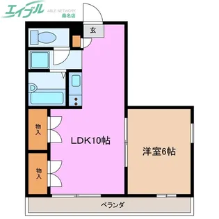 グランピアB棟【2階】の間取り