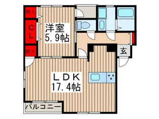 アルカディア【2階】の間取り
