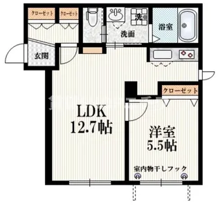 テラス代々木【1階】の間取り