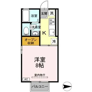 ハイツ山崎【1階】の間取り