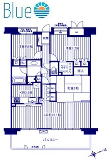 3LDKの間取り画像