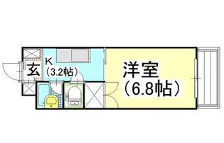 パークアベニュー伊島【2階】の間取り