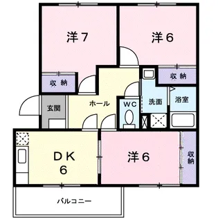 プレイスガーデン【3階】の間取り