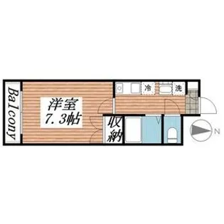 1Kの間取り画像