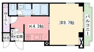 兵庫県西宮市里中町1【マンション】の間取り