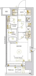 東京都葛飾区新小岩2【マンション】の間取り