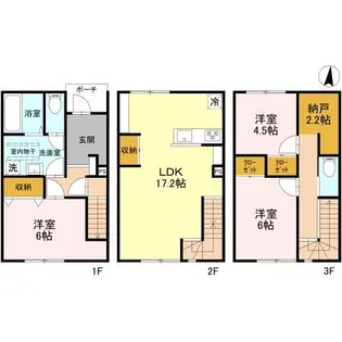 群馬県渋川市行幸田【一戸建】の間取り