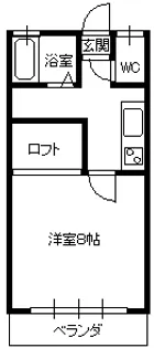 山形県山形市上桜田1【アパート】の間取り