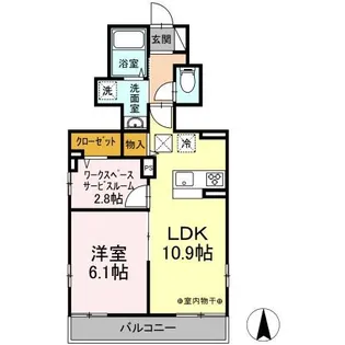 東京都世田谷区野沢4【アパート】の間取り