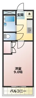 1Kの間取り画像
