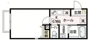 LAID BACK 武蔵小杉【2階】の間取り