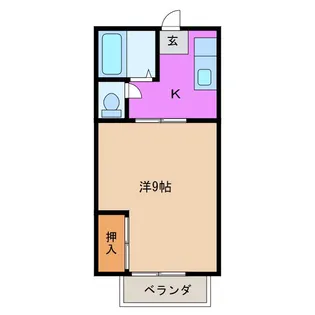 ベルコーポナカノエ【2階】の間取り