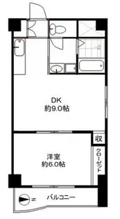 千駄木ハイツ【3階】の間取り