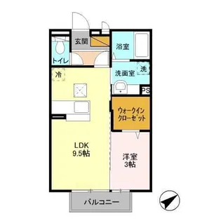 カトルセゾン藤ヶ丘【1階】の間取り