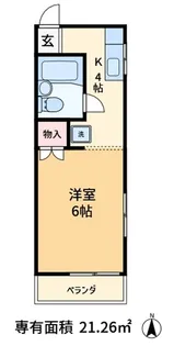メゾンガーデニア【1階】の間取り