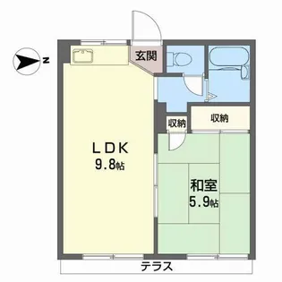 グレースTE1【1階】の間取り