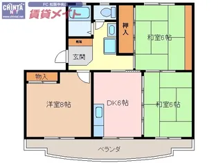 ファミリー久保山I【2階】の間取り