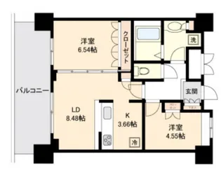 リボンシティコミュニティ【10階】の間取り