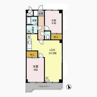 東京都江戸川区南葛西6【マンション】の間取り