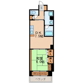 錦ハーモニービル【5階】の間取り