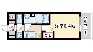 グランカリテ塚本【6階】の間取り
