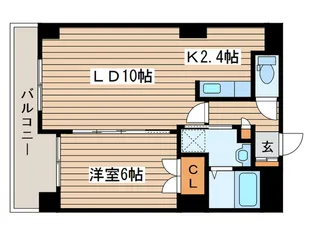 ノ-スパレス元町【5階】の間取り