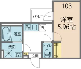 カインドネス中央林間【1階】の間取り