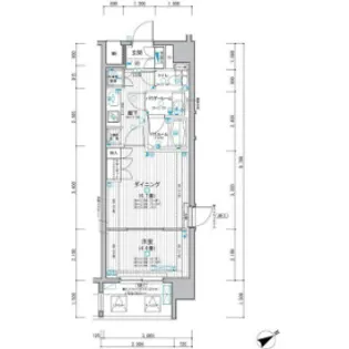 ミリアレジデンス東池袋【6階】の間取り