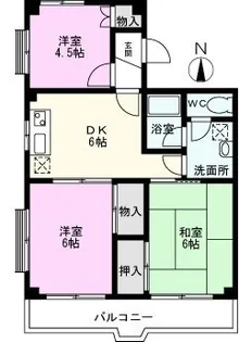 メゾンエトワールII【1階】の間取り