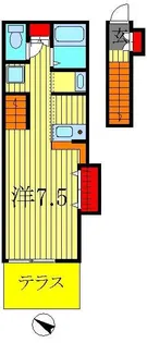 1Rの間取り画像