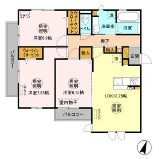 フォルテューヌD【2階】の間取り