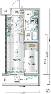 ブライズ堀切菖蒲園【3階】の間取り