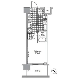 東京都港区赤坂6【マンション】の間取り
