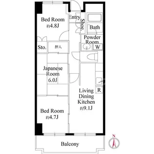 3DKの間取り画像