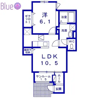 レメンブリア金沢【1階】の間取り