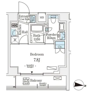 メゾン・クロイゾン【4階】の間取り
